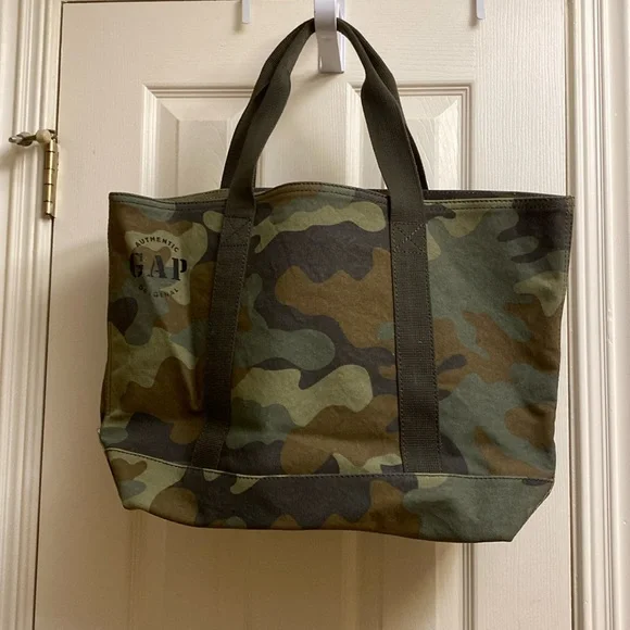 GAP Camouflage Tote Beach Bag Canvas